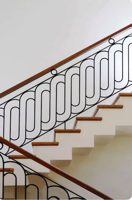 fabricant, rampe, en, fer, forgé, sur, mesure, rampe, extérieur 
