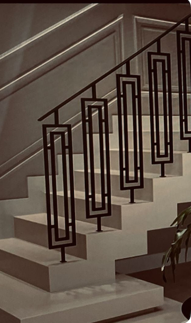 fabricant, rampe, en, fer, forgé, sur, mesure, rampe, extérieur 
