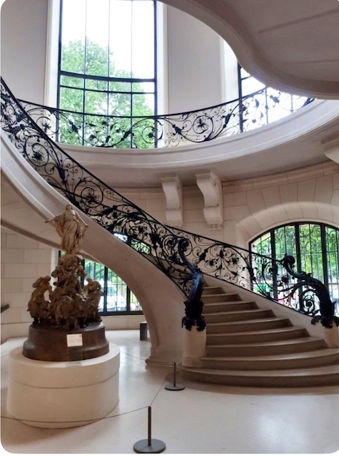 fabricant, rampe, en, fer, forgé, sur, mesure, rampe, extérieur 
