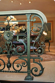 fabricant, rampe, en, fer, forgé, sur, mesure, rampe, extérieur 
