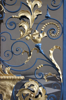 fabricant, rampe, en, fer, forgé, sur, mesure, rampe, extérieur 

